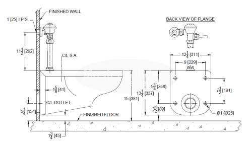 Inodoro suspendido Z5615-BWL ZURN